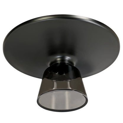 Tully Collection Coffee Table – Black/Gold Rim, Black Glass/Sintered Stone Top - Elax Furniture