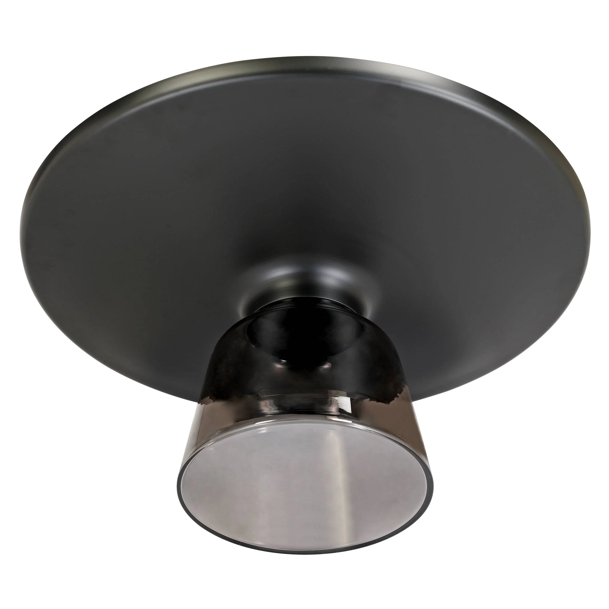 Tully Collection Coffee Table – Black/Gold Rim, Black Glass/Sintered Stone Top - Elax Furniture