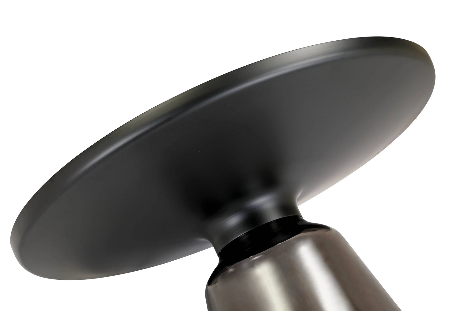 Tully Collection Coffee Table – Black/Gold Rim, Black Glass/Sintered Stone Top - Elax Furniture