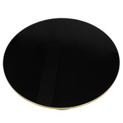 Tully Collection Coffee Table – Black/Gold Rim, Black Glass/Sintered Stone Top - Elax Furniture