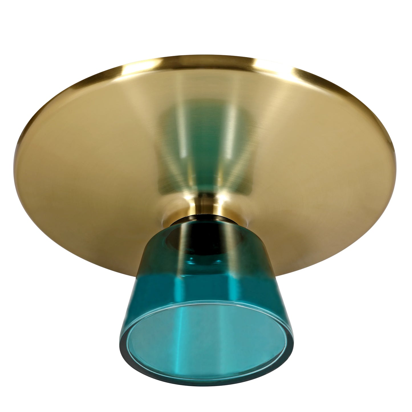 Tully Collection Coffee Table – Black/Gold Rim, Black Glass/Sintered Stone Top - Elax Furniture