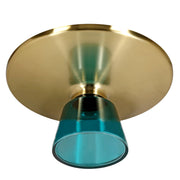 Tully Collection Coffee Table – Black/Gold Rim, Black Glass/Sintered Stone Top - Elax Furniture