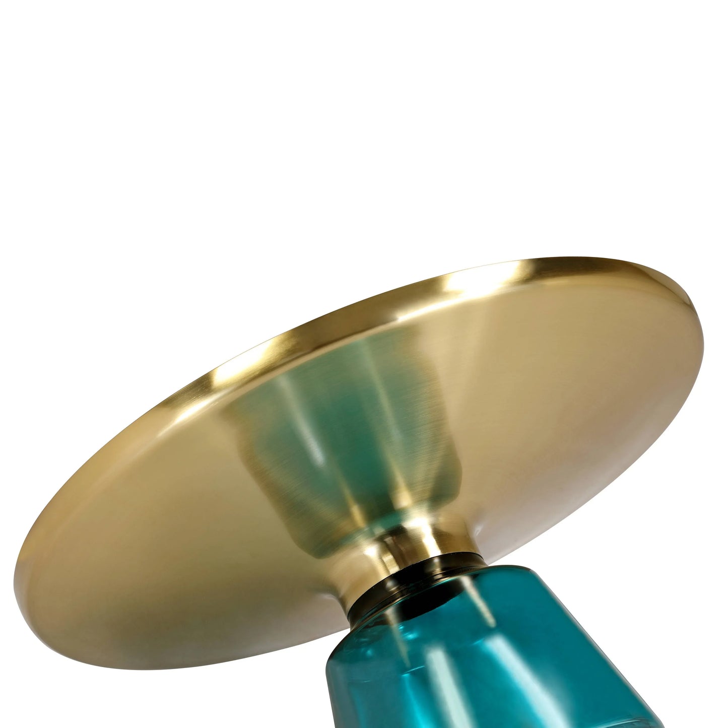 Tully Collection Coffee Table – Black/Gold Rim, Black Glass/Sintered Stone Top - Elax Furniture