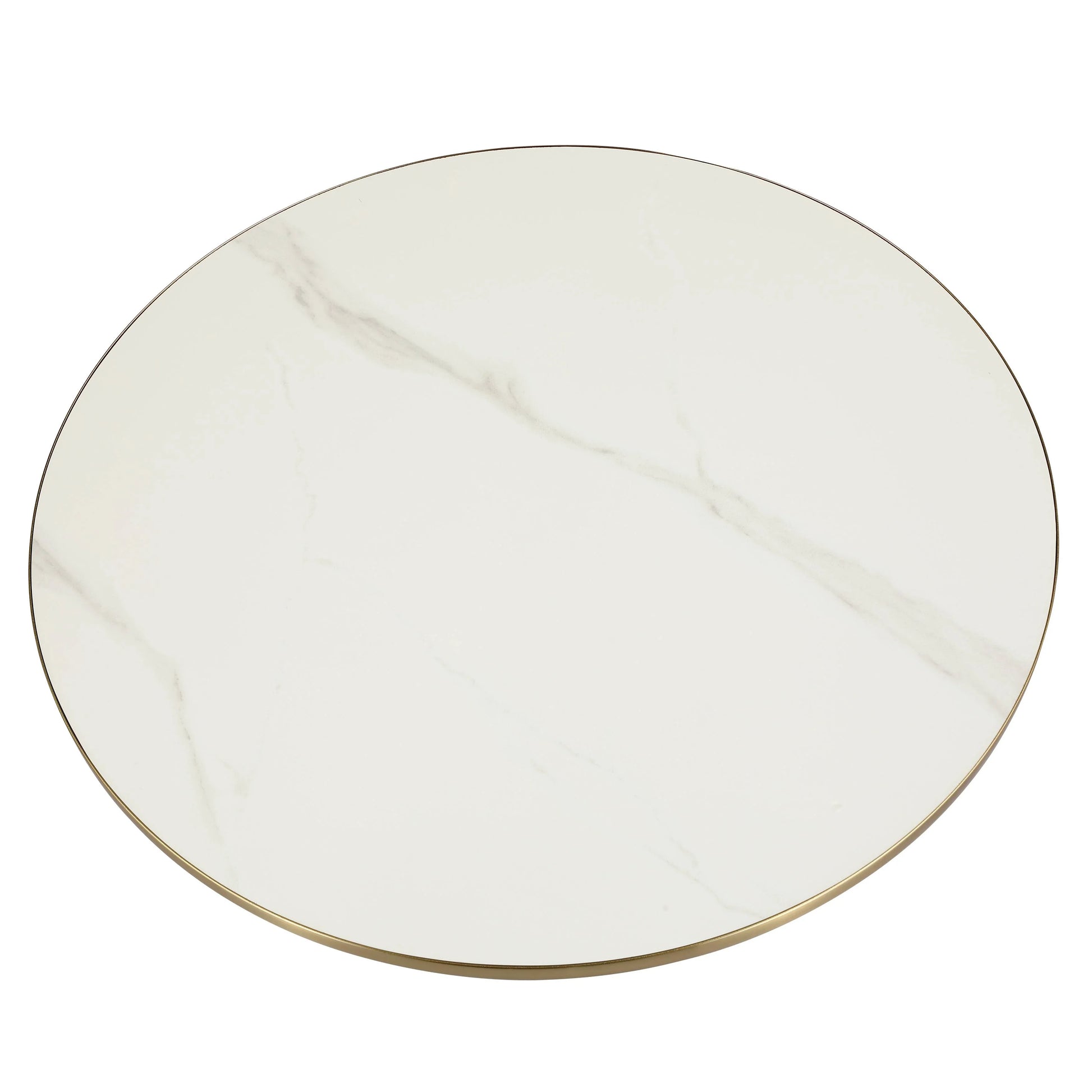 Tully Collection Coffee Table – Black/Gold Rim, Black Glass/Sintered Stone Top - Elax Furniture