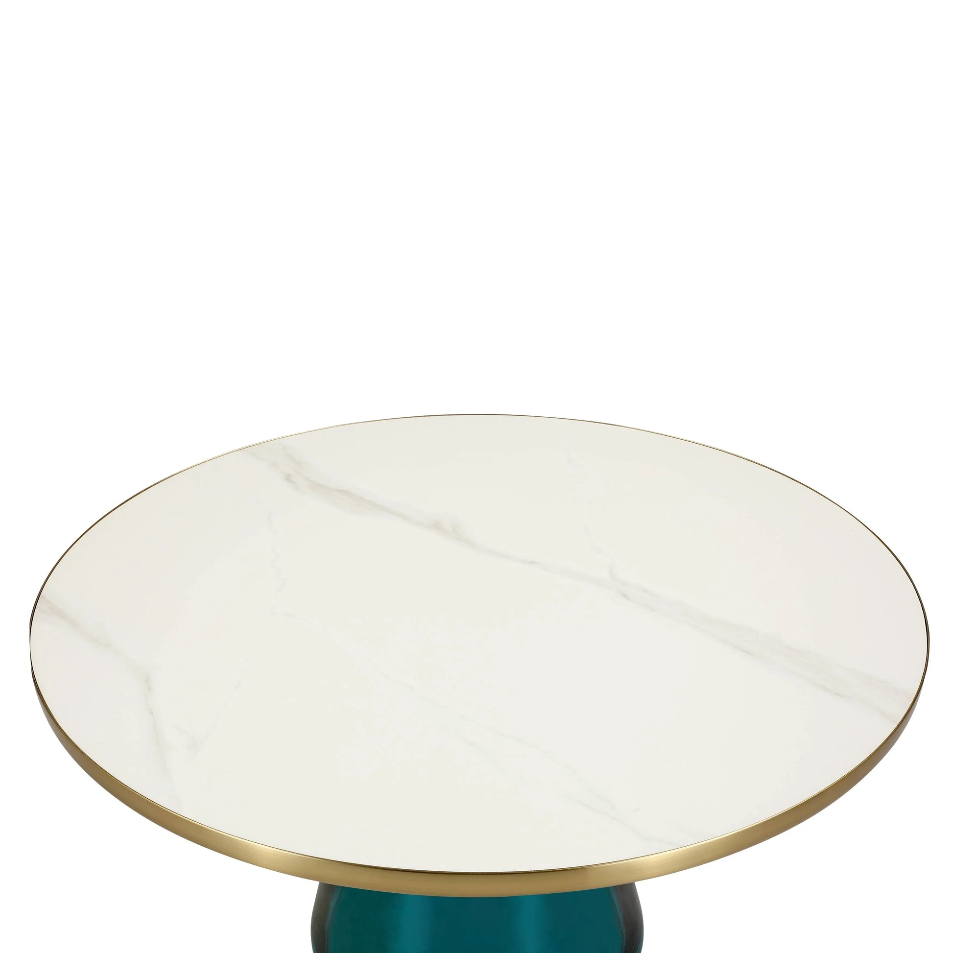 Tully Collection Coffee Table – Black/Gold Rim, Black Glass/Sintered Stone Top - Elax Furniture