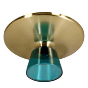 Tully Collection Coffee Table – Black/Gold Rim, Black Glass/Sintered Stone Top - Elax Furniture
