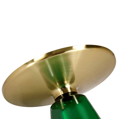 Tully Collection Coffee Table – Black/Gold Rim, Black Glass/Sintered Stone Top - Elax Furniture