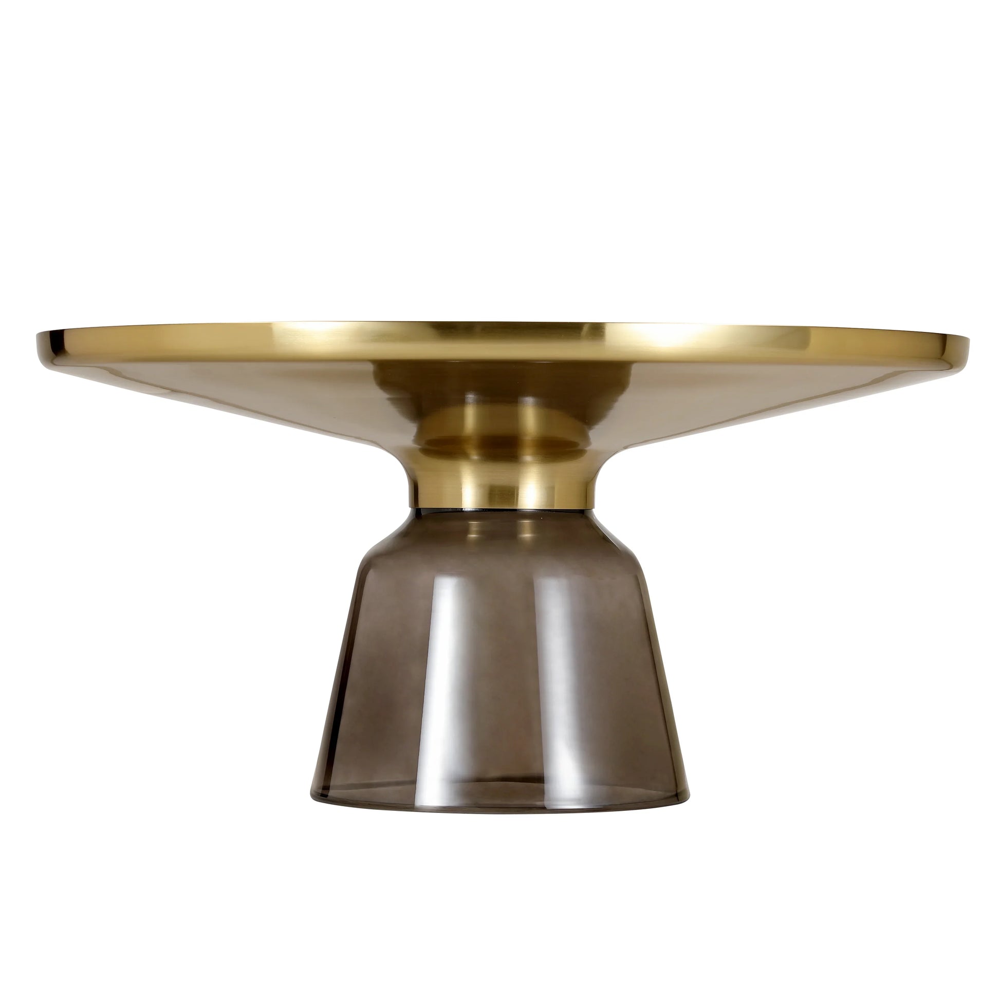 Tully Collection Coffee Table – Black/Gold Rim, Black Glass/Sintered Stone Top - Elax Furniture