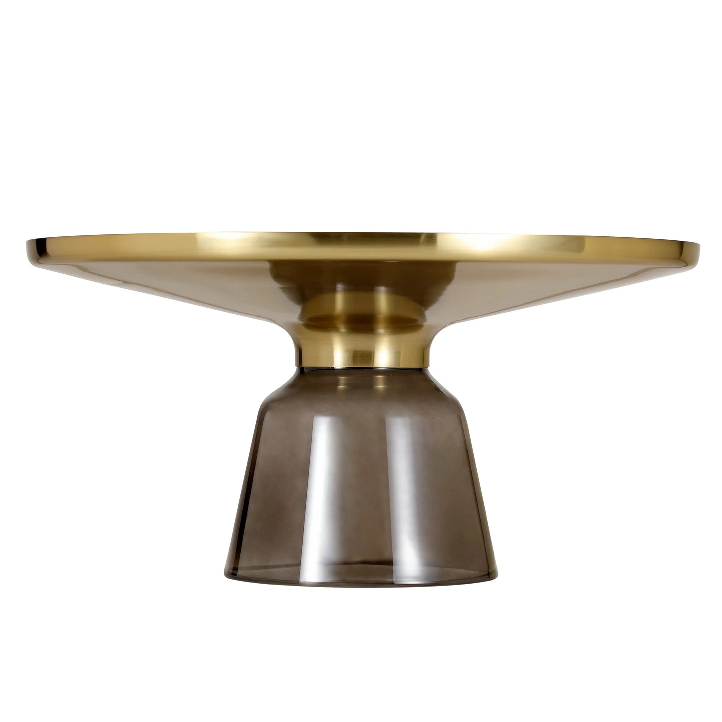 Tully Collection Coffee Table – Black/Gold Rim, Black Glass/Sintered Stone Top - Elax Furniture