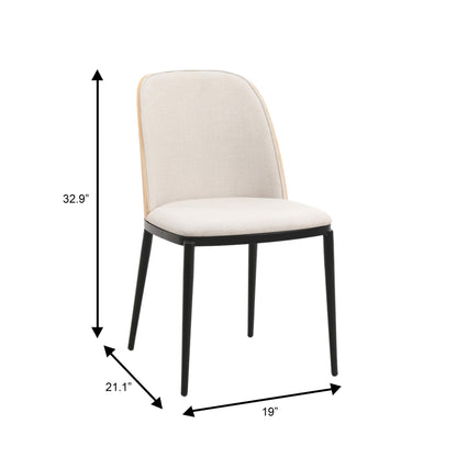 Verve 5-Piece Dining Set with 36" Round MDF Top Table and 4 Leather/Suede Fabric/Velvet Dining Side Chairs - Elax Furniture