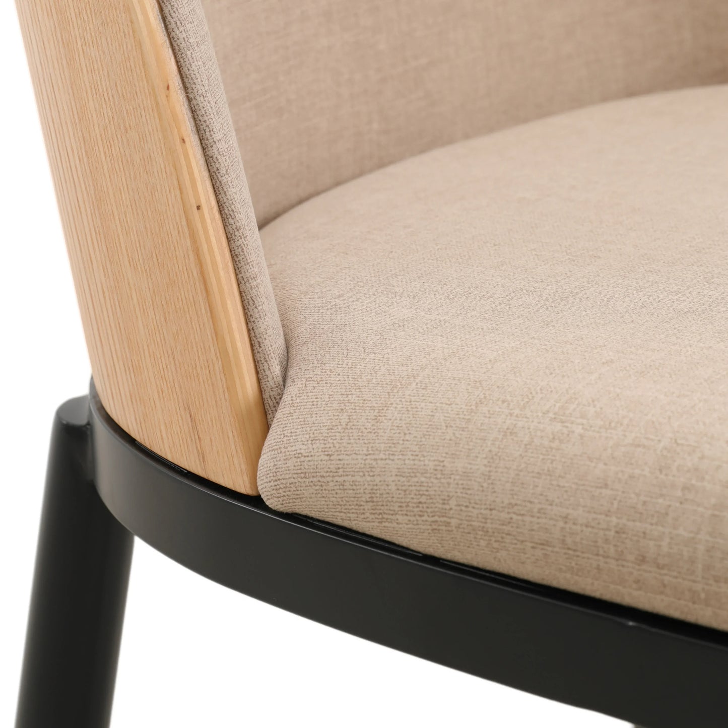 Zayle 7-Piece Dining Set with 55" Rectangular Dining Table in Black/Gold Sintered Stone Top and 6 Leather Dining Chairs - Elax Furniture