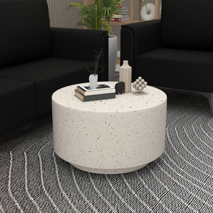Terra 36" Round Coffee Table in Fiberstone for Indoor and Outdoor - Elax Furniture
