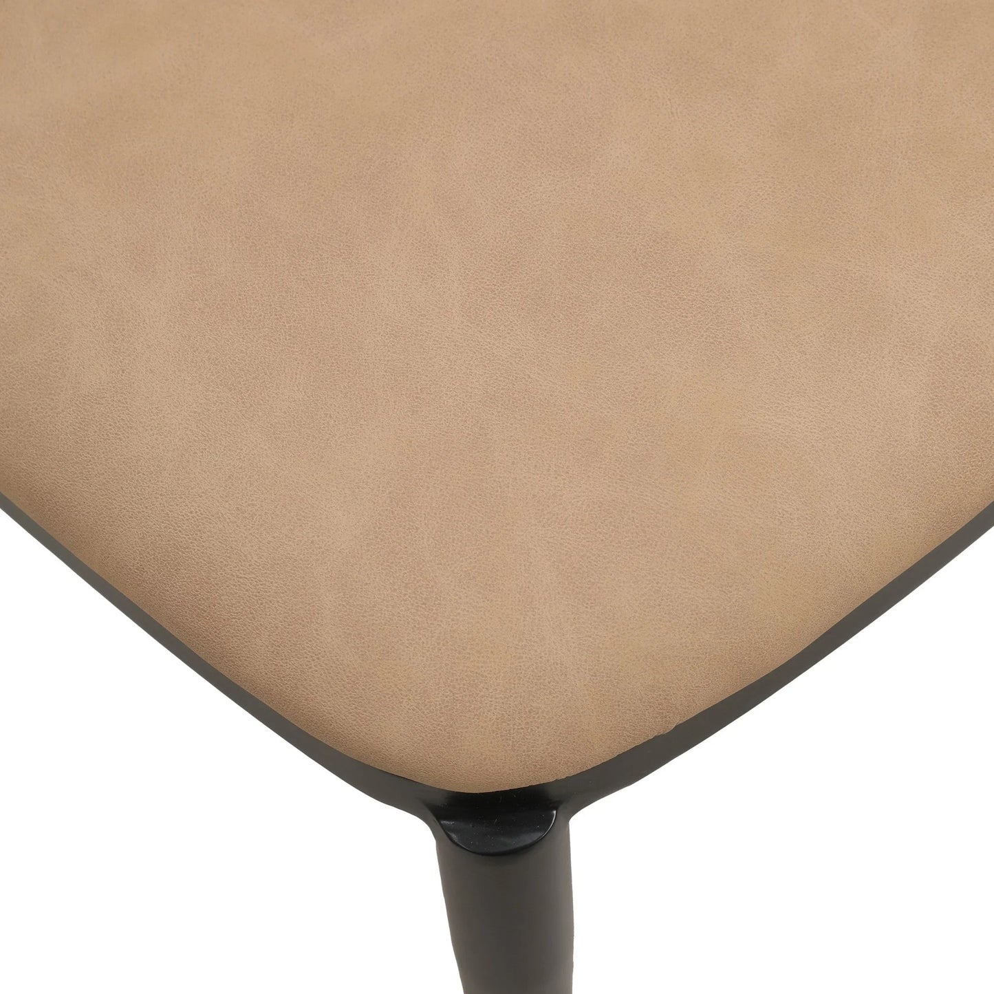 Tule Dining Side Chair with Upholstered Seat and Powder-Coated Steel Frame - Elax Furniture