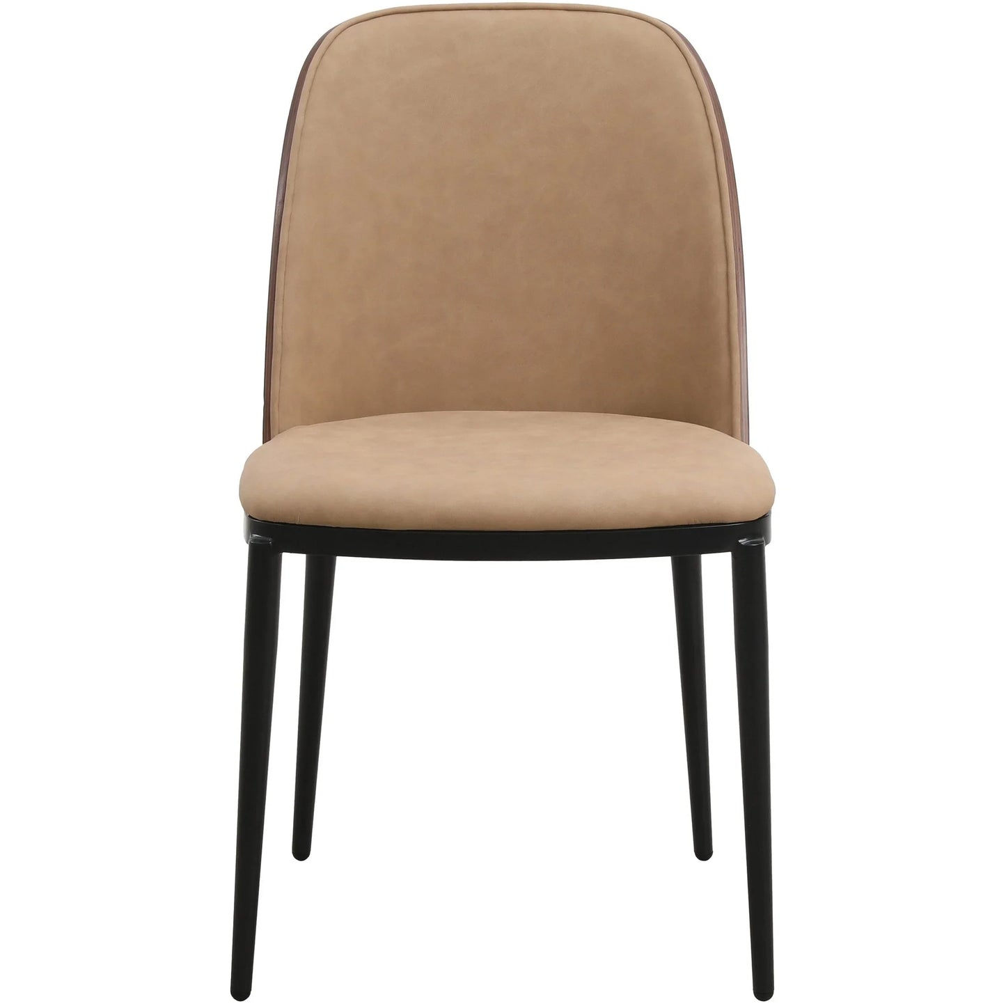 Tule Dining Side Chair with Upholstered Seat and Powder-Coated Steel Frame - Elax Furniture