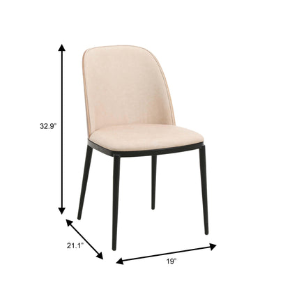 Verve 5-Piece Dining Set with 36" Round MDF Top Table and 4 Leather/Suede Fabric/Velvet Dining Side Chairs - Elax Furniture