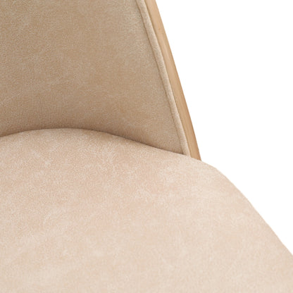 Zayle 7-Piece Dining Set with 55" Rectangular Dining Table in Black/Gold Sintered Stone Top and 6 Leather Dining Chairs - Elax Furniture