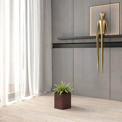 Thicket Modern Fiberstone Planter - Hexagon Design Weather Resistant Plant Pot - Elax Furniture