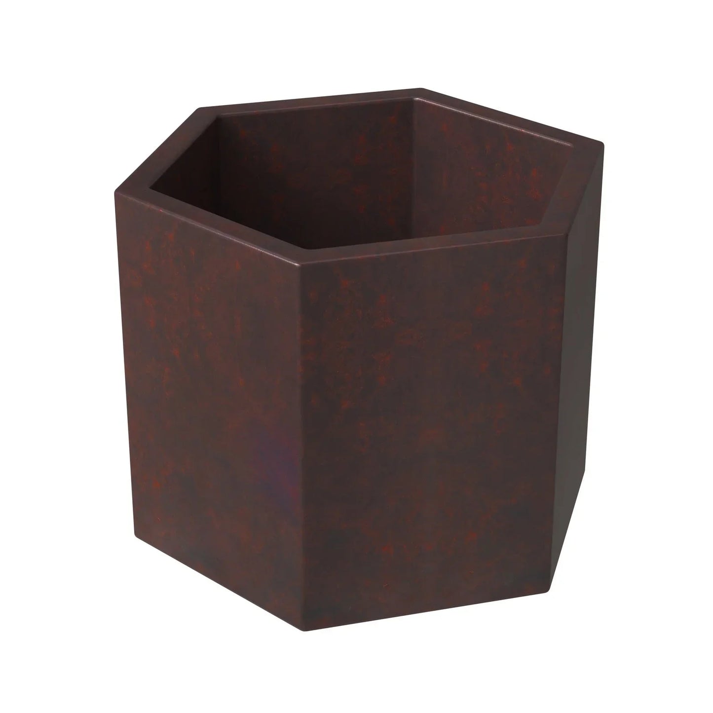 Thicket Modern Fiberstone Planter - Hexagon Design Weather Resistant Plant Pot - Elax Furniture