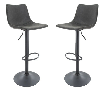 Tilbury Modem Adjustable Bar Stool With Footrest & 360-Degree Swivel Set of 2 - Elax Furniture