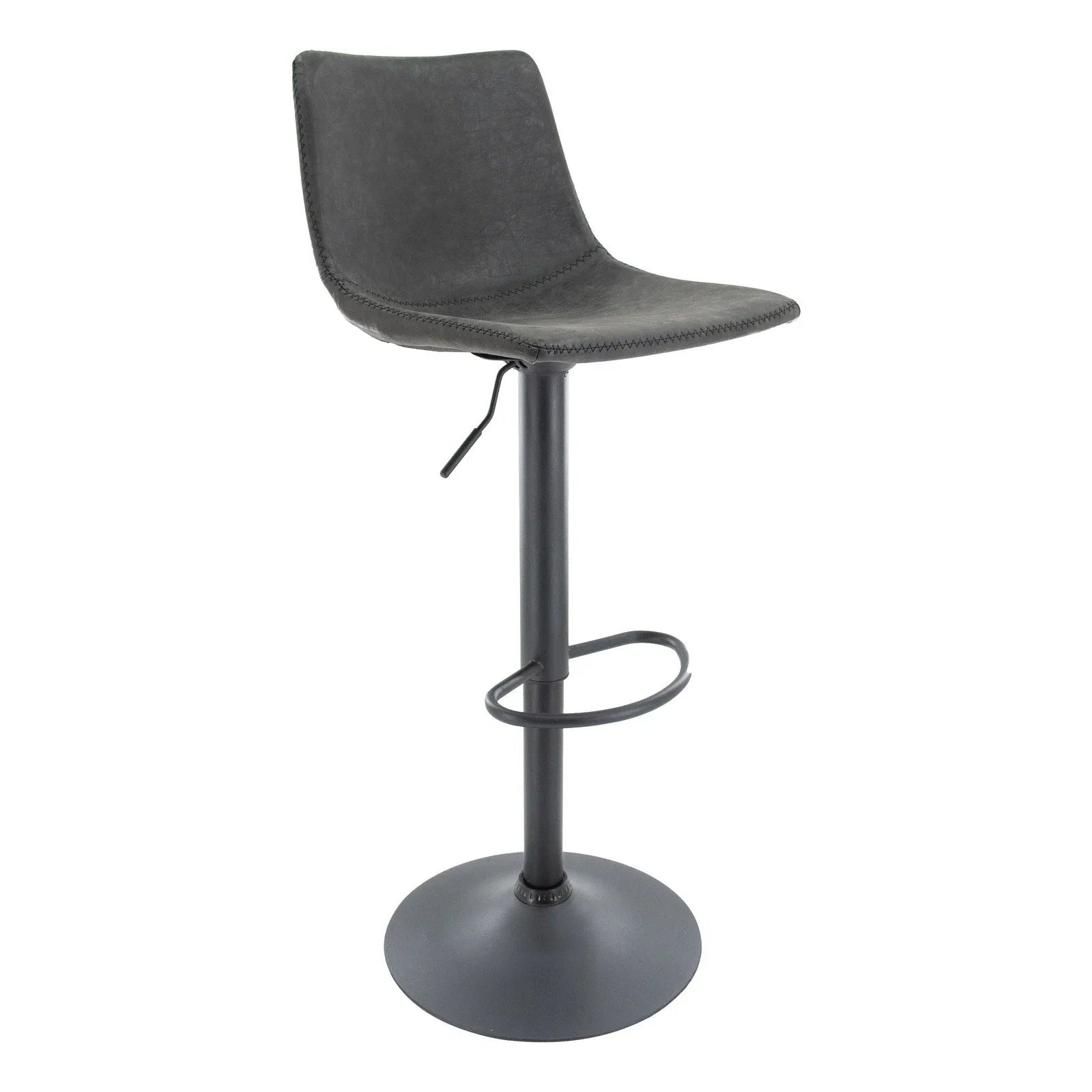 Tilbury Modern Adjustable Bar Stool with Footrest and 360-Degree Swivel - Elax Furniture