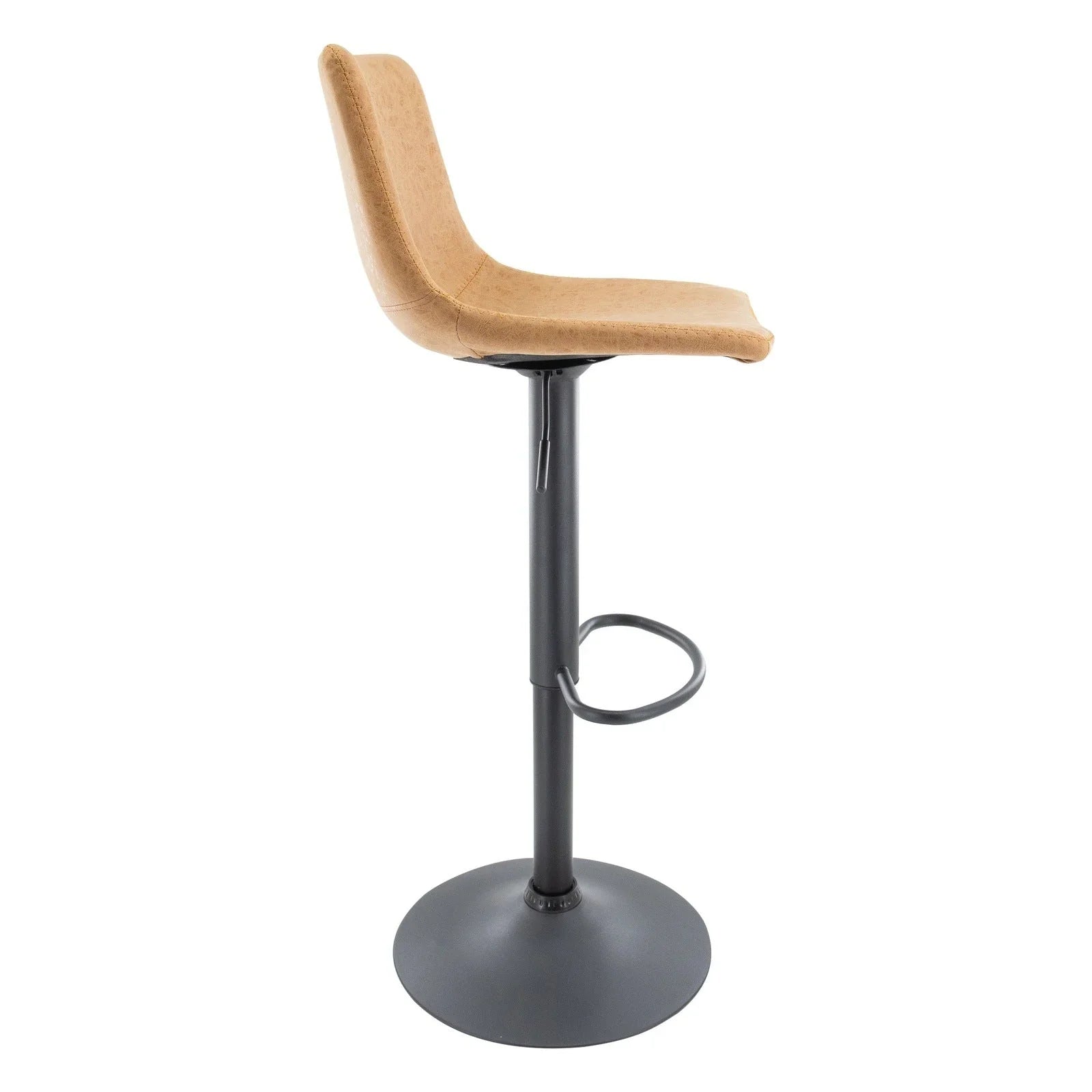 Tilbury Modern Adjustable Bar Stool with Footrest and 360-Degree Swivel - Elax Furniture