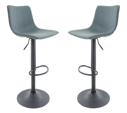 Tilbury Modem Adjustable Bar Stool With Footrest & 360-Degree Swivel Set of 2 - Elax Furniture