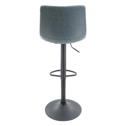 Tilbury Modern Adjustable Bar Stool with Footrest and 360-Degree Swivel - Elax Furniture