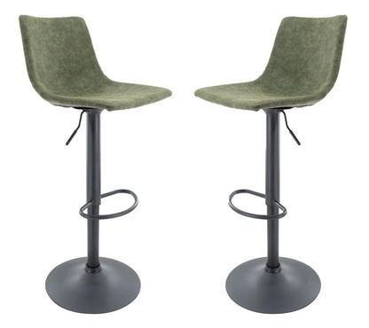Tilbury Modem Adjustable Bar Stool With Footrest & 360-Degree Swivel Set of 2 - Elax Furniture