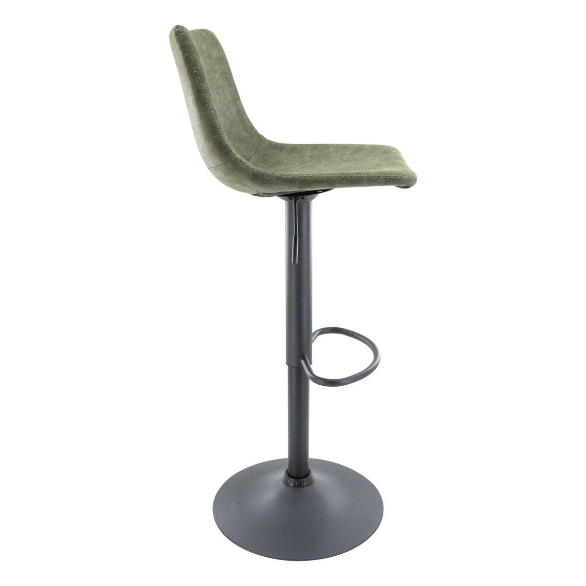 Tilbury Modern Adjustable Bar Stool with Footrest and 360-Degree Swivel - Elax Furniture