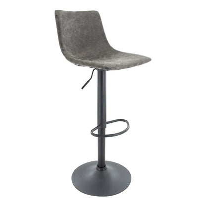 Tilbury Modern Adjustable Bar Stool with Footrest and 360-Degree Swivel - Elax Furniture