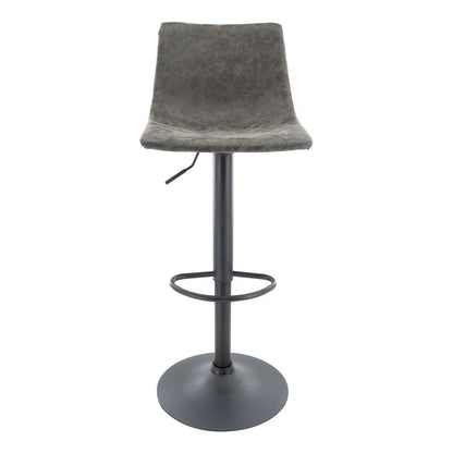 Tilbury Modern Adjustable Bar Stool with Footrest and 360-Degree Swivel - Elax Furniture