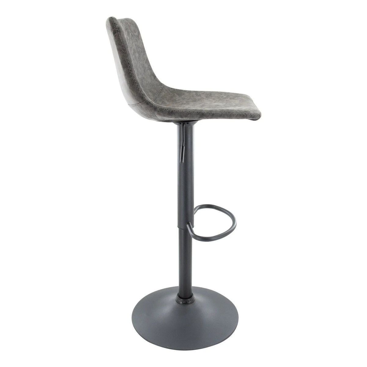 Tilbury Modern Adjustable Bar Stool with Footrest and 360-Degree Swivel - Elax Furniture