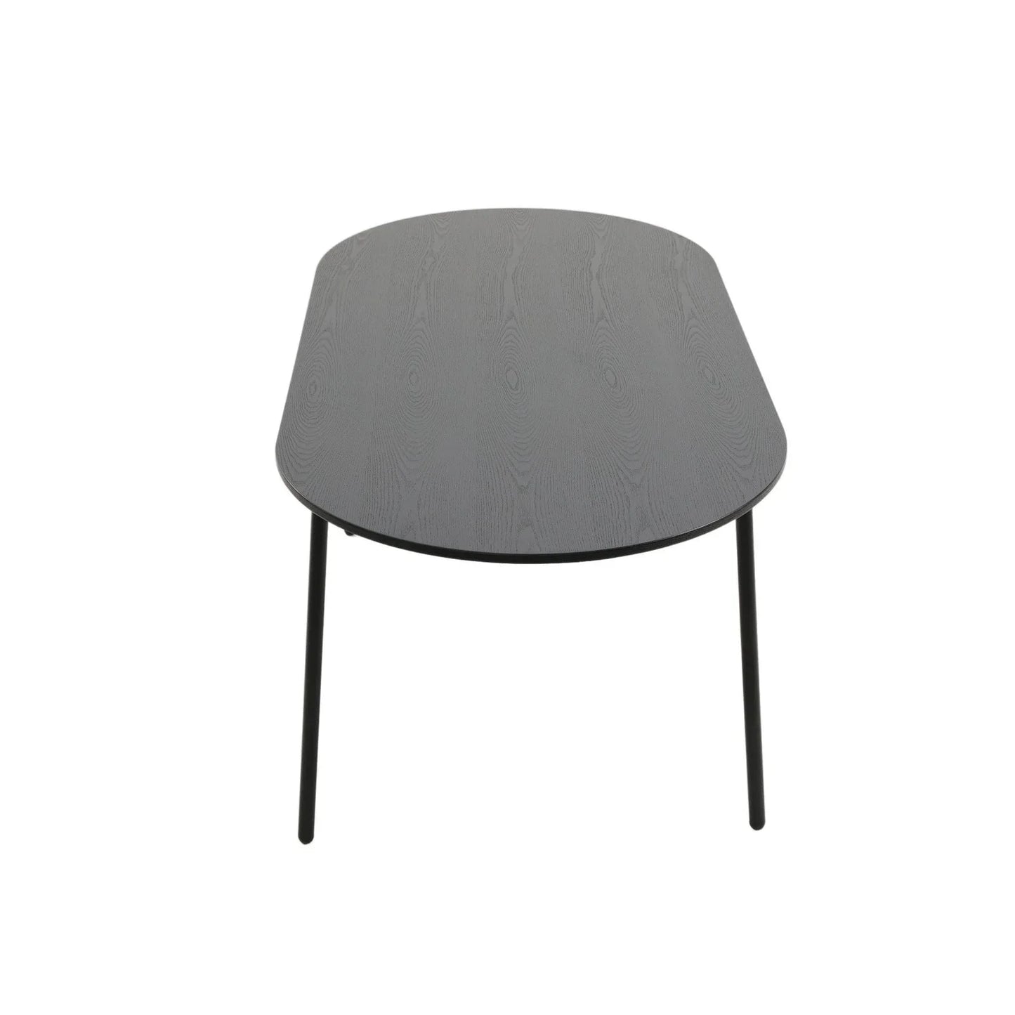 Tule 7-Piece Dining Set: Steel Frame, 6 Upholstered Chairs, 71'' Oval MDF Tabletop - Elax Furniture