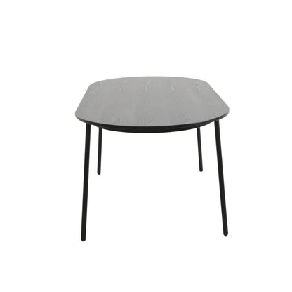 Tule 7-Piece Dining Set: Steel Frame, 6 Upholstered Chairs, 71'' Oval MDF Tabletop - Elax Furniture