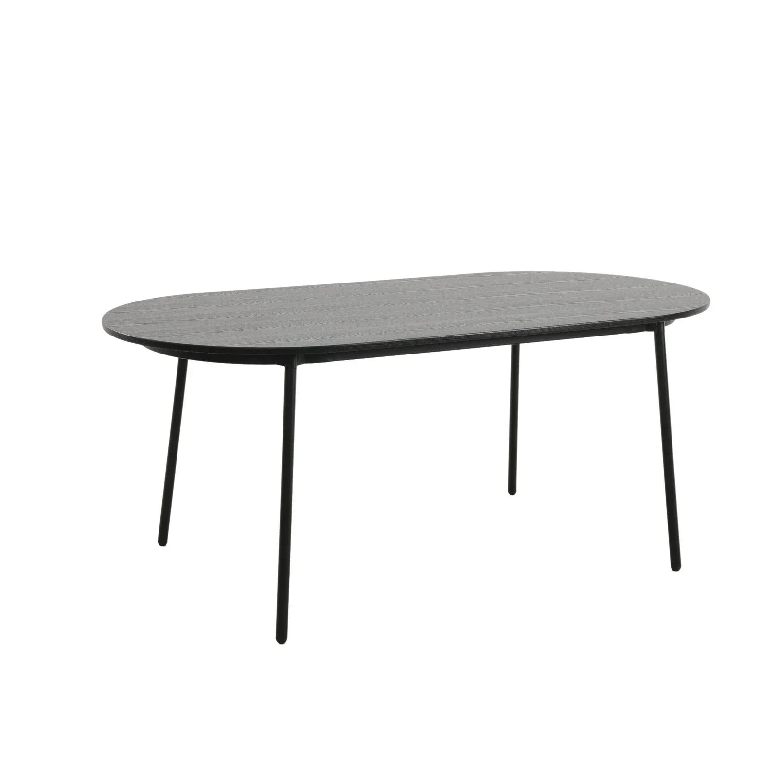 Tule 7-Piece Dining Set: Steel Frame, 6 Upholstered Chairs, 71'' Oval MDF Tabletop - Elax Furniture