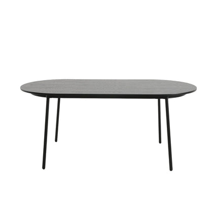 Tule 7-Piece Dining Set: Steel Frame, 6 Upholstered Chairs, 71'' Oval MDF Tabletop - Elax Furniture