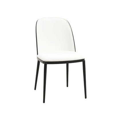 Tule 7-Piece Dining Set: Steel Frame, 6 Upholstered Chairs, 71'' Oval MDF Tabletop - Elax Furniture