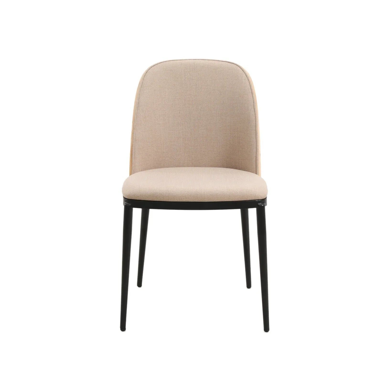 Tule 7-Piece Dining Set: Steel Frame, 6 Upholstered Chairs, 71'' Oval MDF Tabletop - Elax Furniture