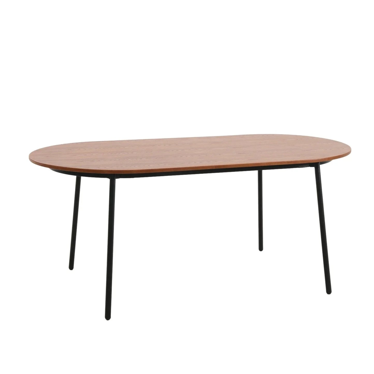 Tule 7-Piece Dining Set: Steel Frame, 6 Upholstered Chairs, 71'' Oval MDF Tabletop - Elax Furniture