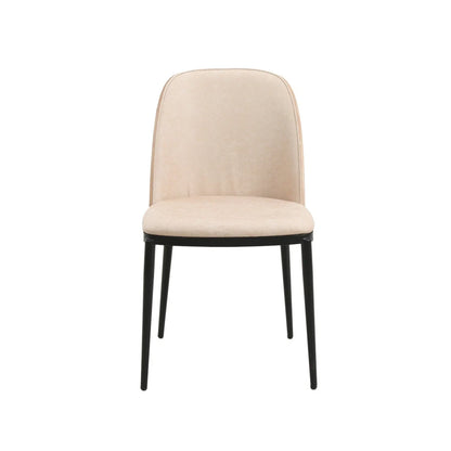 Tule 7-Piece Dining Set: Steel Frame, 6 Upholstered Chairs, 71'' Oval MDF Tabletop - Elax Furniture
