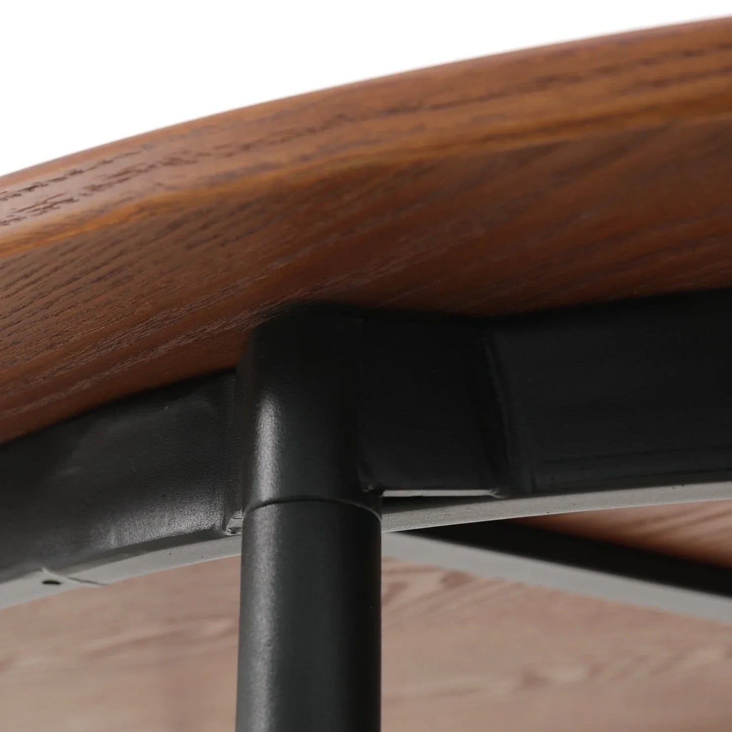 Tule 7-Piece Dining Set with 6 Upholstered Seat Dining Chairs in White Steel Frame and 71" Oval Dining Table with MDF Tabletop - Elax Furniture