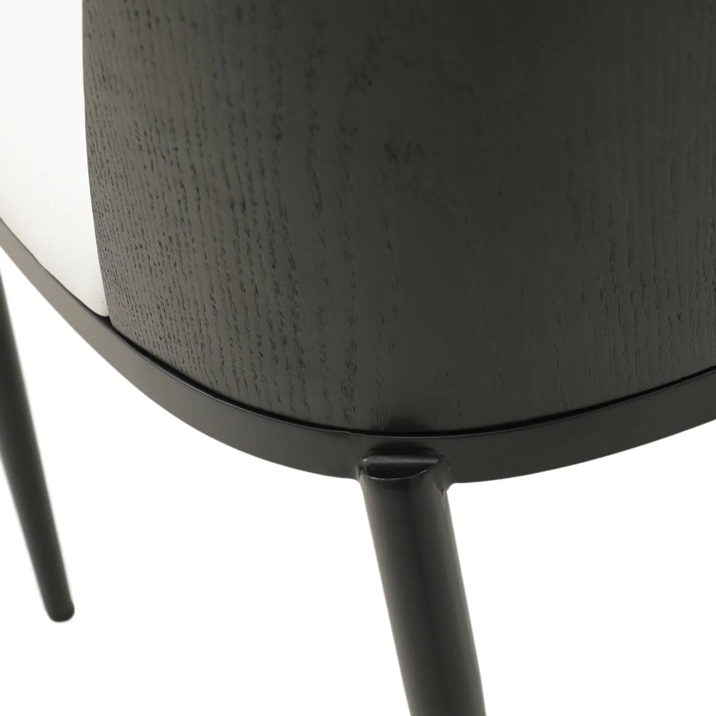 Tule 9-Piece Dining Set in Steel with 8 Upholstered Seat Dining Chairs and 83" Oval Dining Table with MDF Tabletop - Elax Furniture