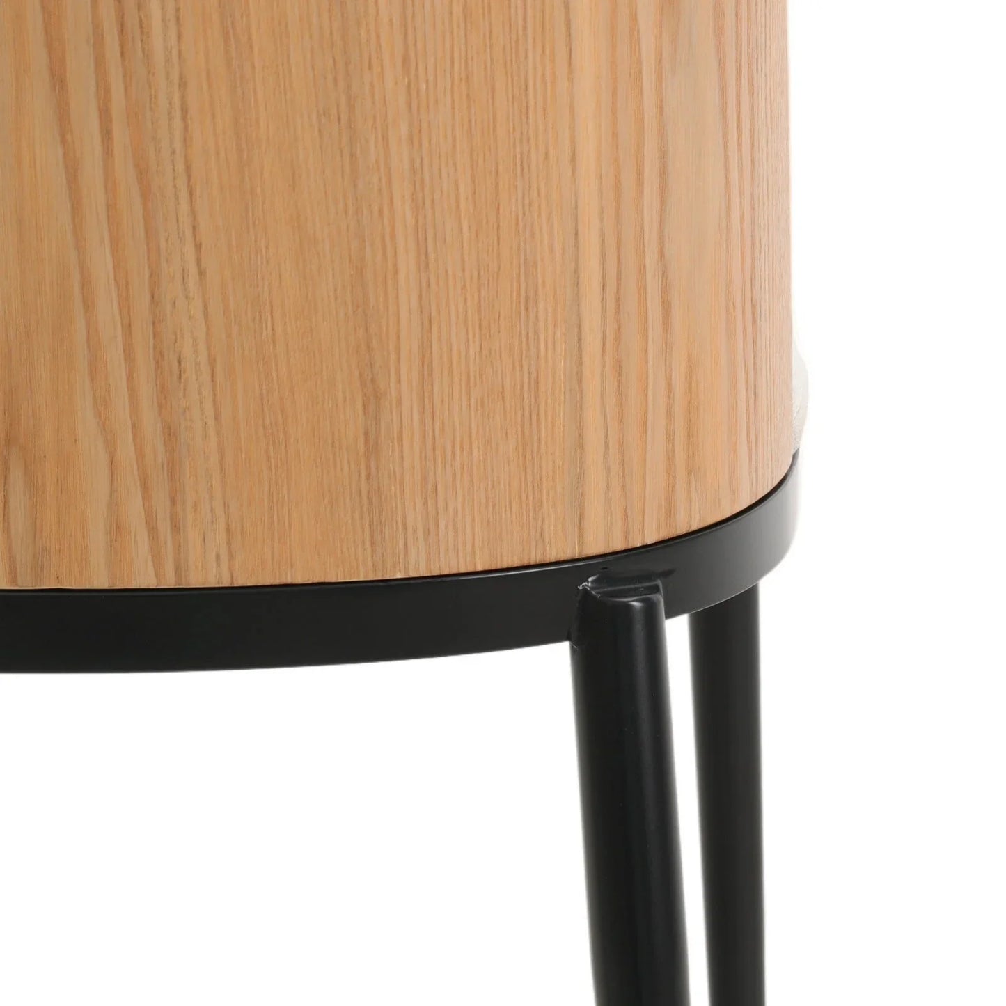 Tule 9-Piece Dining Set in Steel with 8 Upholstered Seat Dining Chairs and 83" Oval Dining Table with MDF Tabletop - Elax Furniture