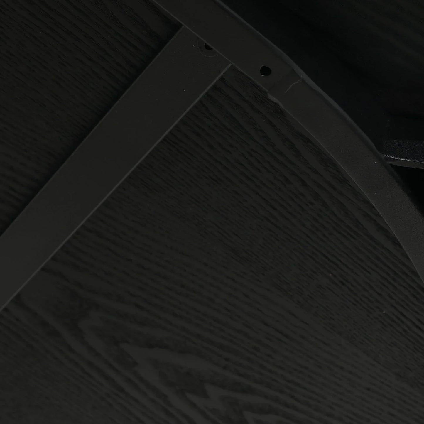 Tule Modern 83" Oval Dining Table with MDF Tabletop and Black Steel Legs - Elax Furniture