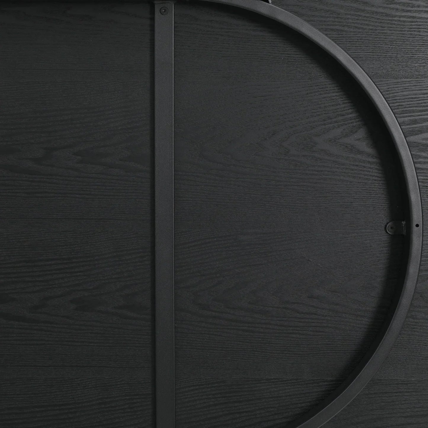 Tule Modern 83" Oval Dining Table with MDF Tabletop and Black Steel Legs - Elax Furniture