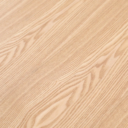 Tule Modern 83" Oval Dining Table with MDF Tabletop and Black Steel Legs - Elax Furniture