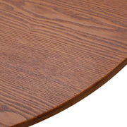 Tule Modern 83" Oval Dining Table with MDF Tabletop and Black Steel Legs - Elax Furniture