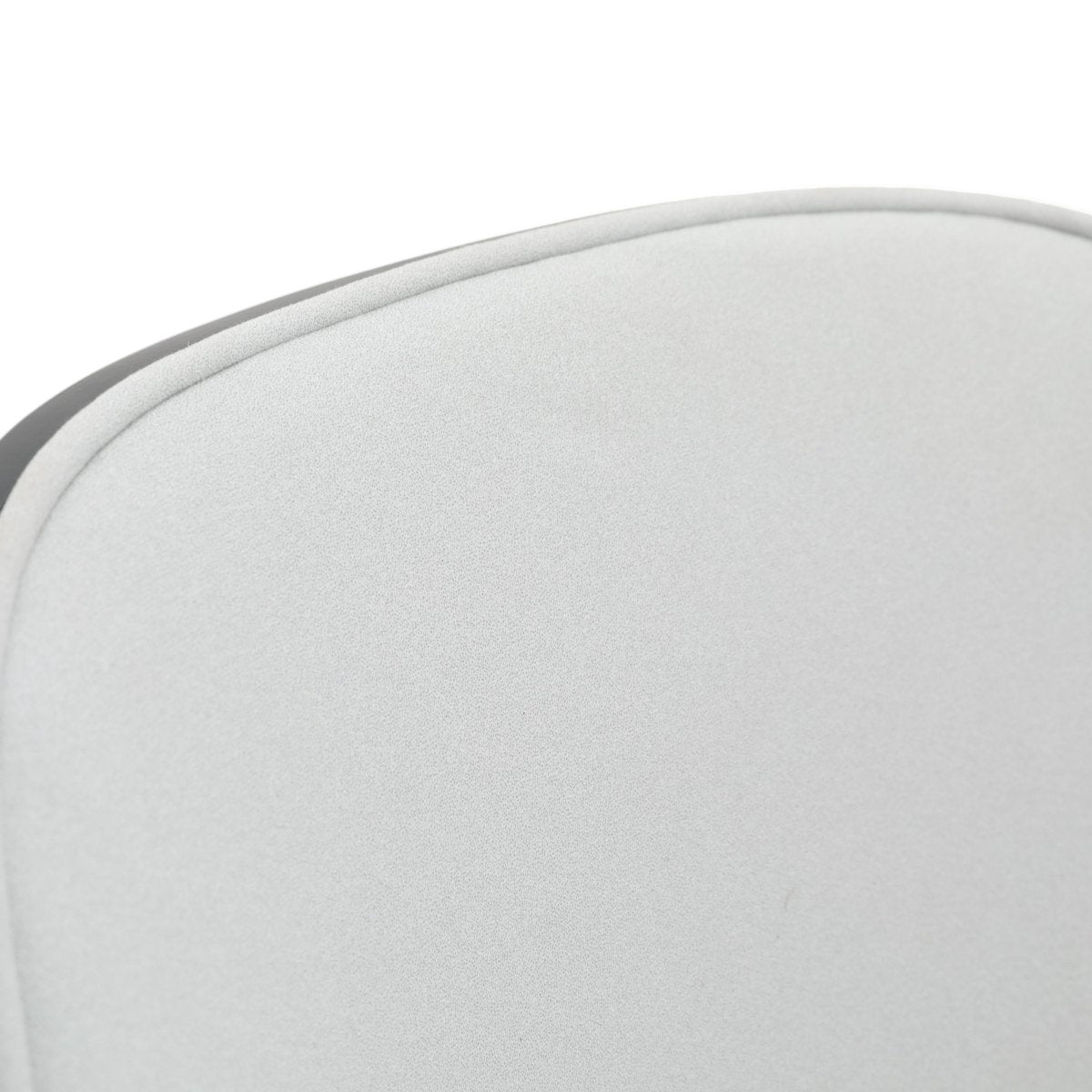 Tule Dining Side Chair with Upholstered Seat and Powder-Coated Steel Frame White Black Platinum Blue Dining Chair Leisuremod