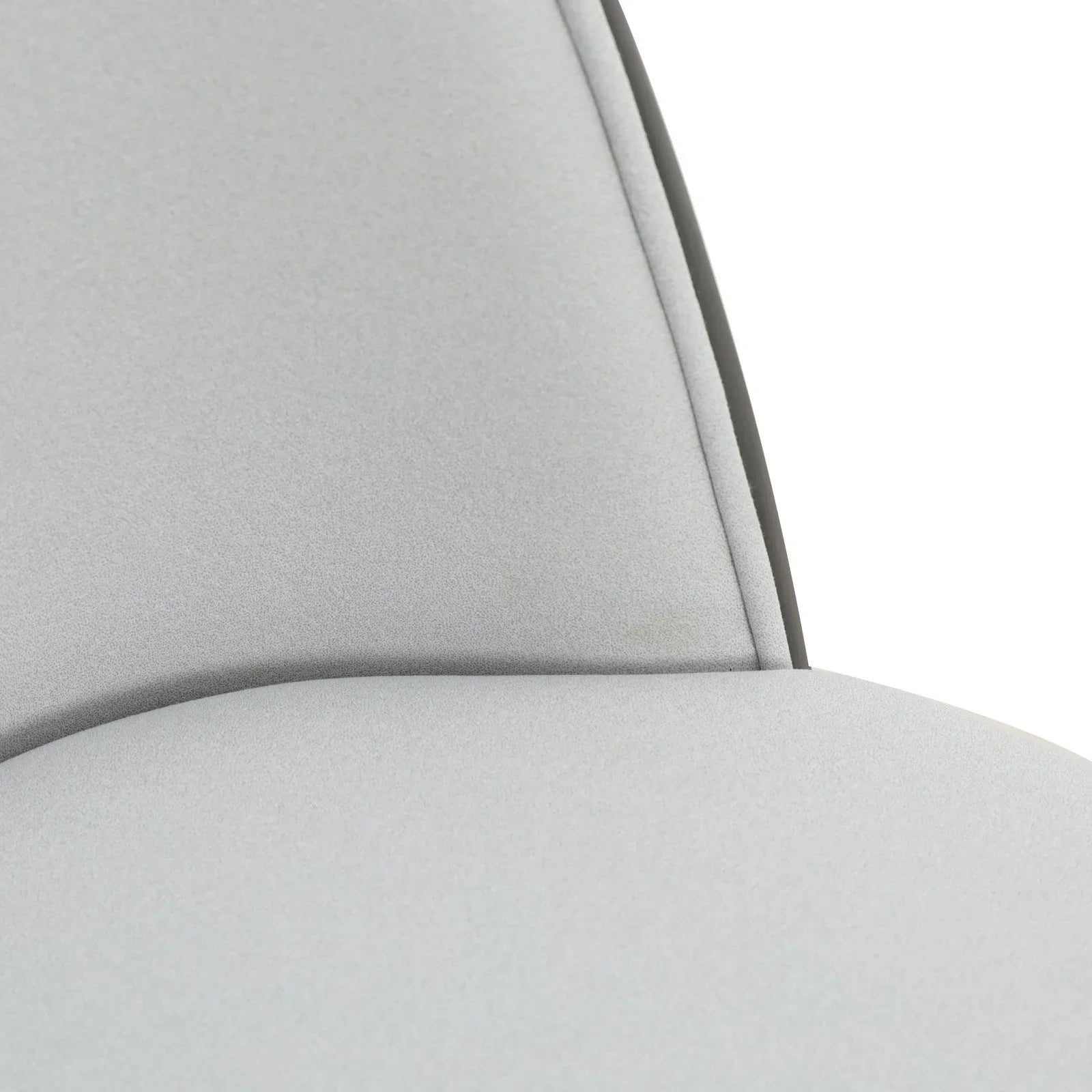 Tule Modern Dining Side Chair with Upholstered Seat and White Powder-Coated Steel Frame, Set of 4 - Elax Furniture