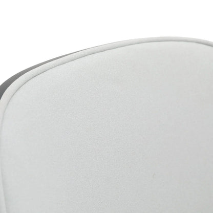 Tule Modern Dining Side Chair with Upholstered Seat and White Powder-Coated Steel Frame, Set of 4 - Elax Furniture